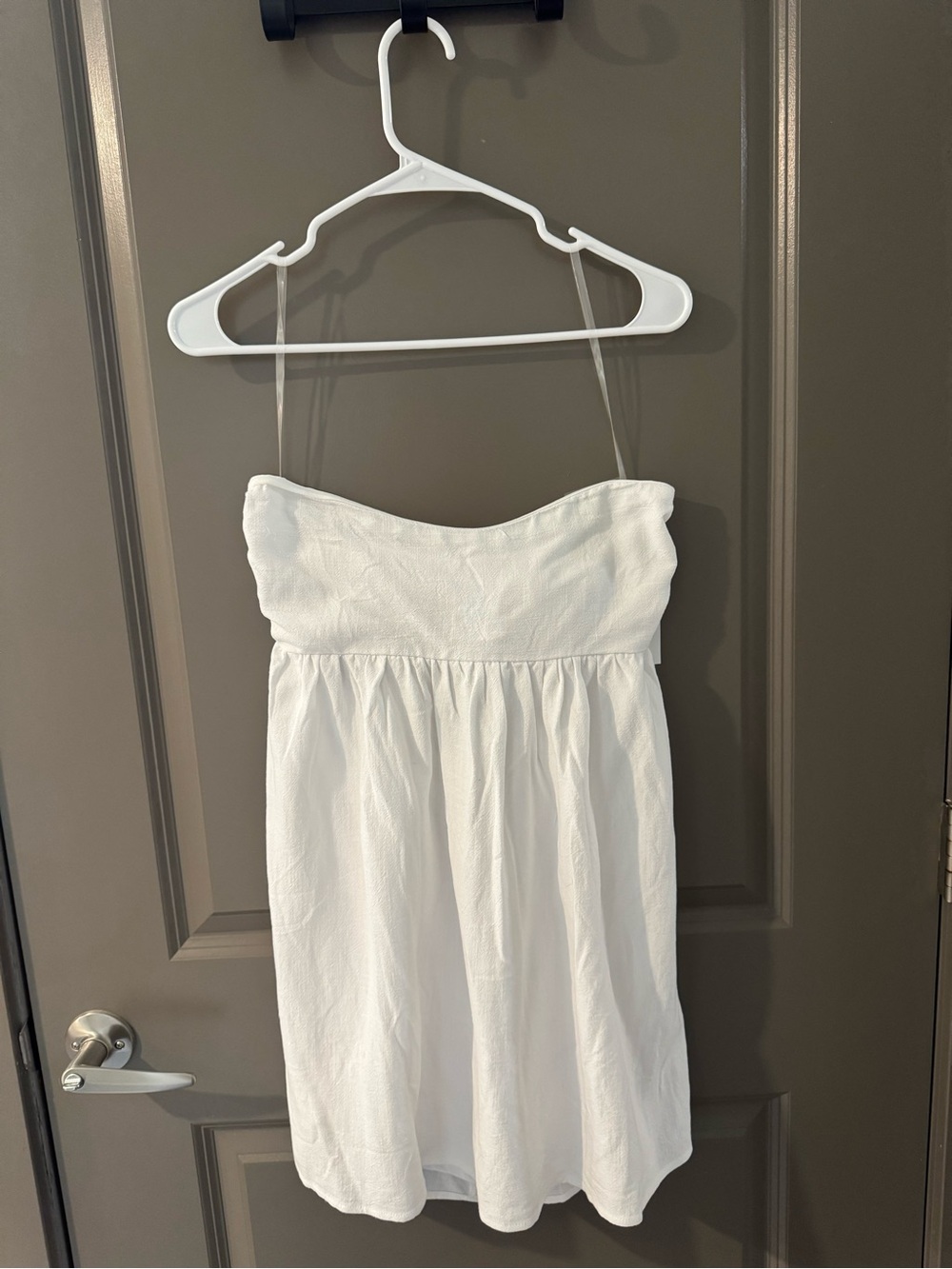 Strapless White Dress